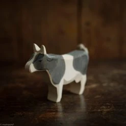 Ostheimer Handcrafted Black & White Standing Cow