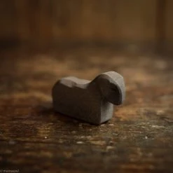 Ostheimer Toys Handcrafted Brown Resting Lamb