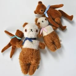 Polka Dot Club Toys Handmade Mohair PDC Bear - Cream/Rust