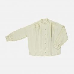 Poudre Organic Women's Organic Cotton Amande Blouse - Almond Milk Adults