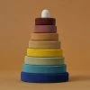 Raduga Grëz Toys Handmade Wooden Stacking Tower - Earth