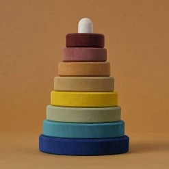 Raduga Grëz Toys Handmade Wooden Stacking Tower - Earth