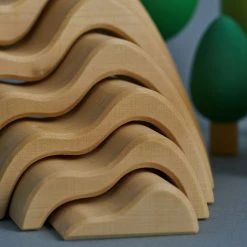 Raduga Grëz Handmade Wooden Mountains Arch Stacker - Natural