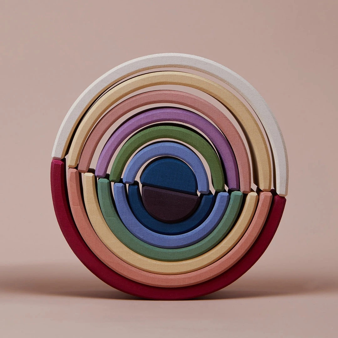 Raduga Grëz Handmade Wooden Arch Stacker - Pastel II