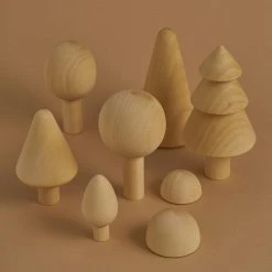 Raduga Grëz Toys Handmade Wooden Russian Forest Set - Natural