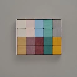 Raduga Grëz Handmade Wooden 20 Piece Cube Set - Forest