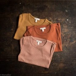 SISKIN Cotton & Linen Slim Fit Organic Cotton Pointelle SS Tee - Rosewood