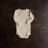 SISKIN Baby Wool Merino Wool/Silk Pointelle Wrap Body - Pearl