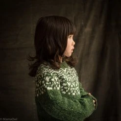 SISKIN Donegal Merino Wool Isle Sweater - Moss