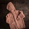 SISKIN By Engel Exclusive 100% Organic Merino Wool Fleece Jacket - Russet Rose Baby Wool
