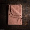 SISKIN By Engel Baby Gifts Exclusive 100% Organic Merino Wool Fleece Swaddle / Baby Blanket - Russet Rose