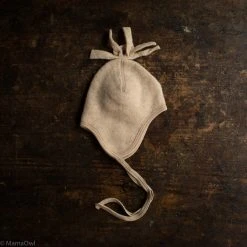 SISKIN By Engel Exclusive 100% Organic Merino Wool Fleece Hat - Sandstorm Baby Wool