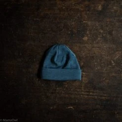 SISKIN By Engel Baby Wool Exclusive Organic Merino Wool & Silk Baby Hat - Deep Ocean