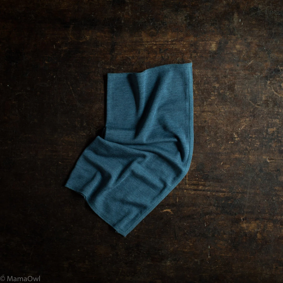 SISKIN By Engel Exclusive Organic Merino Wool & Silk Snood - Deep Ocean