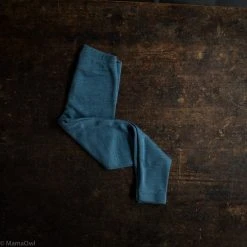 SISKIN By Engel Exclusive Organic Merino Wool & Silk Leggings - Deep Ocean