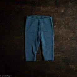 SISKIN By Engel Exclusive Organic Merino Wool & Silk Baby Leggings - Deep Ocean Baby Wool