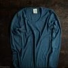 SISKIN By Engel Exclusive Women's Organic Merino Wool & Silk LS Top - Deep Ocean