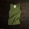 SISKIN By Engel Exclusive Organic Merino Wool & Silk Sleeveless Top - Moss