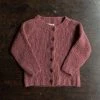 SISKIN Donegal Merino Wool Coast Cardigan - Raspberry Kids Wool