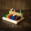 From Jennifer Toys Handmade Maple Wax Block & Crayon Holder 16/16