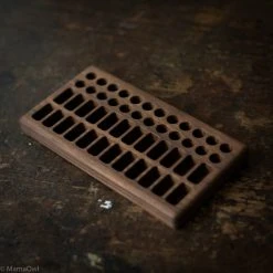 From Jennifer Toys Handmade Walnut Wax Block & Crayon Holder 24/24