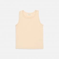 Studio Feder Organic Cotton Tank Top - Almond Milk