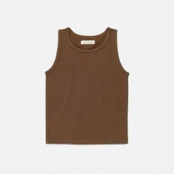 Studio Feder Organic Cotton Tank Top - Mocha
