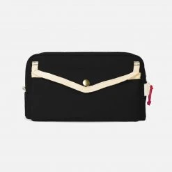 YKRA Cotton Canvas Dopp Toiletry Bag - Black