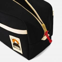 YKRA Cotton Canvas Dopp Toiletry Bag - Black