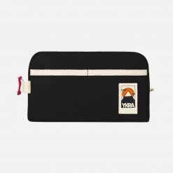 YKRA Cotton Canvas Dopp Toiletry Bag - Black