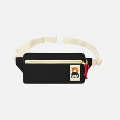 YKRA Cotton Canvas Bum Bag - Black Bags
