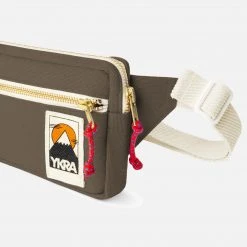 YKRA Bags Cotton Canvas Bum Bag - Khaki