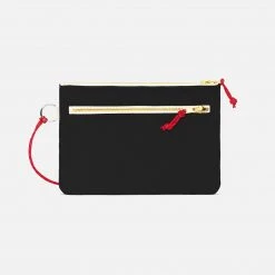 YKRA Cotton Canvas Pouch - Black Bags