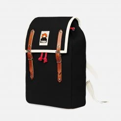 YKRA Cotton Canvas Matra Mini Backpack With Cotton Strap - Black Bags