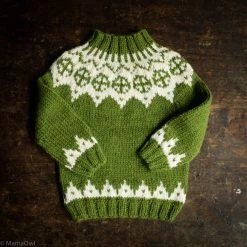 Mormor.nu Hand Knit Wool/Alpaca Palle Sweater - Forest