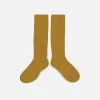Collegien Adult's Cotton Knee Socks - Mustard Adults