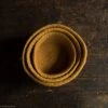 Papoose Toys Felted Wool Nesting Bowls - Set Of 3 - Mustard