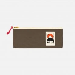YKRA Cotton Canvas Pencil Case - Khaki