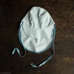 Pickapooh Organic Cotton Legionnaire Sun Hat - Cloud Stripes