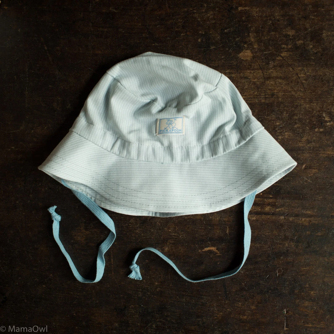Pickapooh Organic Cotton Bucket Hat - Cloud Stripes