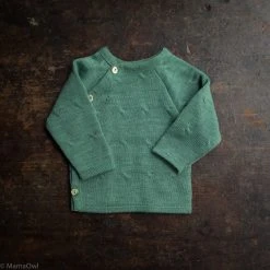 Reiff Tops & Sweaters Organic Merino Wool Wrap Cardigan - Sage