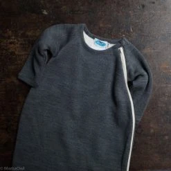 Reiff Baby Sleep & Blankets Organic Virgin Merino Wool/Cotton LS Sleeping Bag - Slate