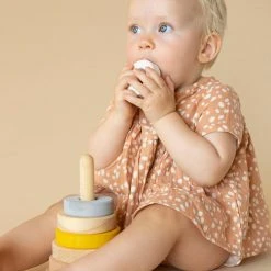 Raduga Grëz Handmade Wooden Stacking Tower - Sand Toys