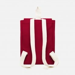 YKRA Cotton Canvas Scout Backpack - Bordeaux