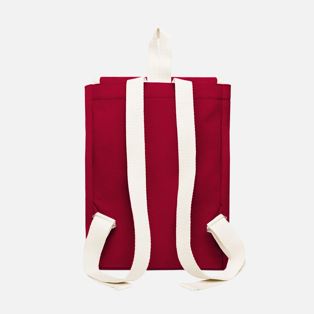 YKRA Cotton Canvas Scout Backpack - Bordeaux
