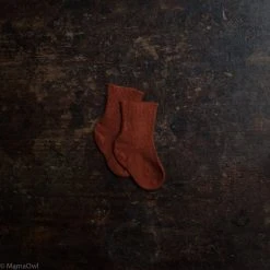 Selana Organic Merino Wool/Cotton Socks - Copper Baby Wool