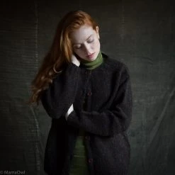 SISKIN Adults Women's Heritage Wool Coast Cardigan - Peat