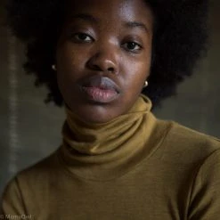 SISKIN By Engel Exclusive Women's Organic Merino Wool & Silk Rollneck Top - Deep Ochre