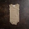 SISKIN Baby Wool Merino Wool/Silk Pointelle Sleeveless Body - Caramel