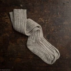 Lana Bambini Adult’s Wool/Alpaca Chunky Long Socks - Granite Outlet